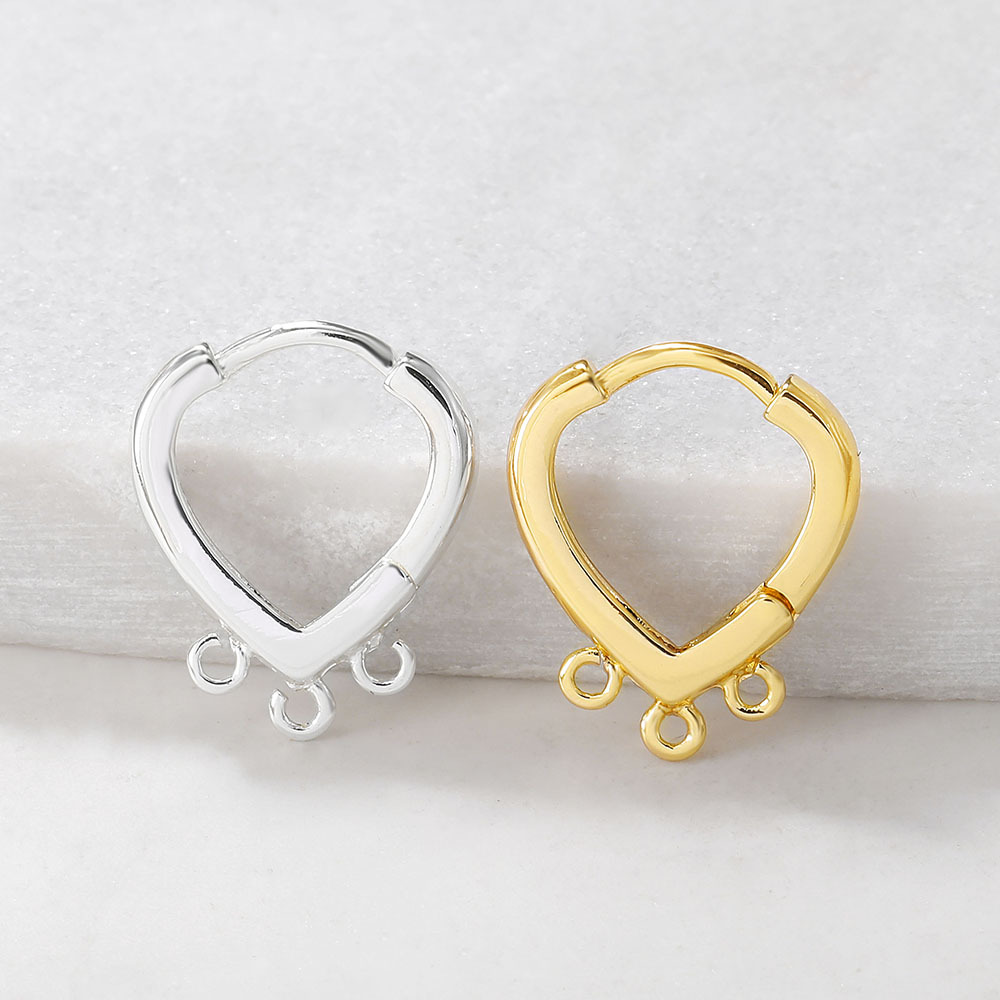 18K Gold Plated Heart Huggie Earring Hooks French Ear Wires DIY Earrings Making Supplies
18K Gold Plated Heart Huggie Earring Hooks French Ear Wires DIY Earrings Making Supplies
