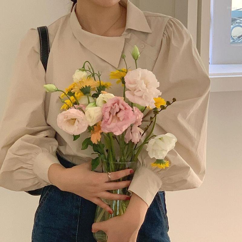 Women's Blouses Autumn Chic Korean Women Long Sleeve Turn Down Collar Loose Female Vintage Tops Femme Casaual Blusas Mujer Elegant, Black
Women's Blouses Autumn Chic Korean Women Long Sleeve Turn Down Collar Loose Female Vintage Tops Femme Casaual Blusas Mujer Elegant, Black