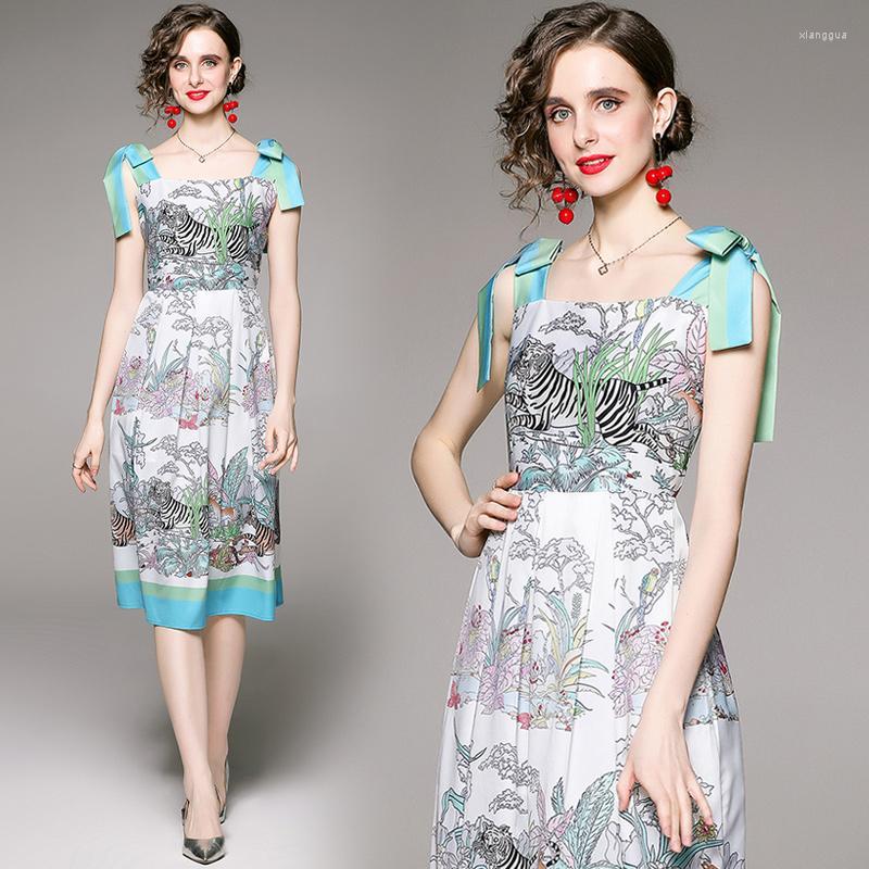 Casual Dresses Lovely Tiger Pattern Knee Length Women Summer Leisure Square Collar Backless Spaghetti Strap Slim High Waist Vestidos, Blue
Casual Dresses Lovely Tiger Pattern Knee Length Women Summer Leisure Square Collar Backless Spaghetti Strap Slim High Waist Vestidos, Blue