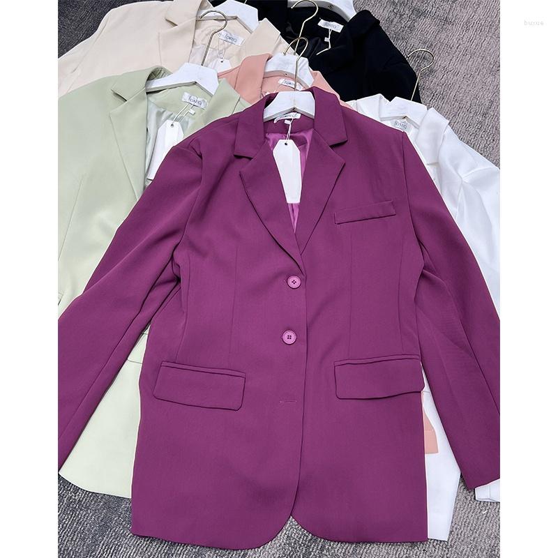 Women's Suits Korean Chic Spring Lapel Suit Jacket Women 2022 Long Sleeve Single-breasted Elegant Coat Loose Office Lady Blazer Femme, Black
Women's Suits Korean Chic Spring Lapel Suit Jacket Women 2022 Long Sleeve Single-breasted Elegant Coat Loose Office Lady Blazer Femme, Black