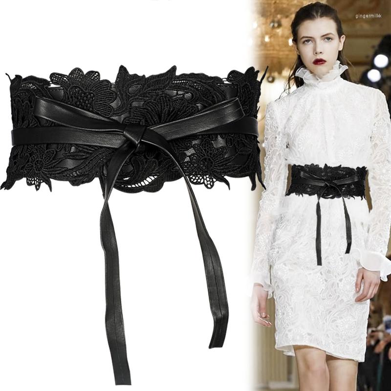Belts H3274 Waistband Ladies PU Leather Lace Decoration Wide Waist Belt Women Black White Simple Korean Elegant Seal Accessories
Belts H3274 Waistband Ladies PU Leather Lace Decoration Wide Waist Belt Women Black White Simple Korean Elegant Seal Accessories
