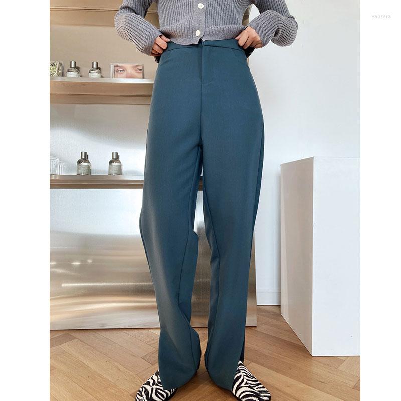 Women's Pants 2022 Women Spring High Waist Split Hem Casual Female Trousers Outwear Fashion Design Stright, Black
Women's Pants 2022 Women Spring High Waist Split Hem Casual Female Trousers Outwear Fashion Design Stright, Black