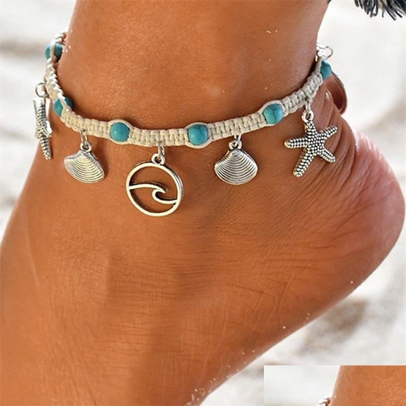 Anklets Jewelry Beach Leg Chain Sea Style Surf Seashell Pendant Anklet Handmade Adjustable Rope Shell Ankles Bracelets Drop Deliver Dhmgq
Anklets Jewelry Beach Leg Chain Sea Style Surf Seashell Pendant Anklet Handmade Adjustable Rope Shell Ankles Bracelets Drop Deliver Dhmgq