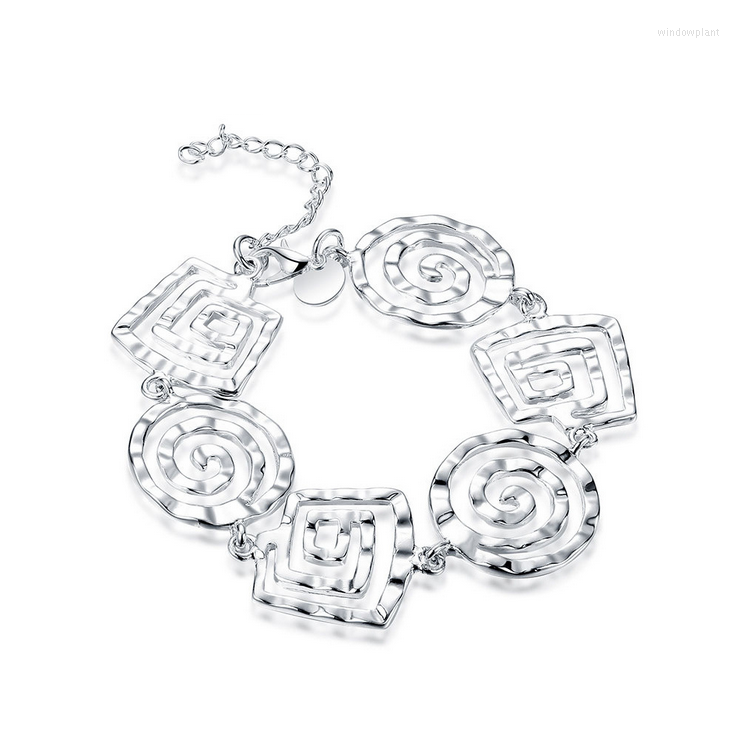 Link Bracelets Fashion Jewelry Beautiful Ladies Bracelet High Quality Classic S925 Sterling Silver Color Christmas Gifts H324
Link Bracelets Fashion Jewelry Beautiful Ladies Bracelet High Quality Classic S925 Sterling Silver Color Christmas Gifts H324