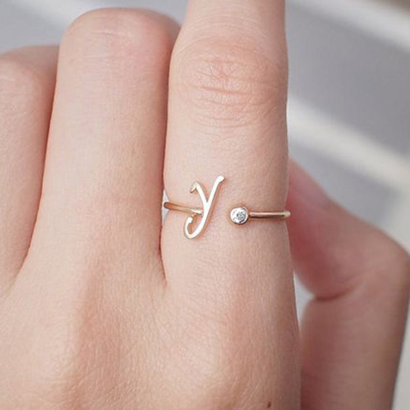 Letters Rings for Women Stainless Steel Couple Wedding Ring Trendy Crystal Initial Alphabet Jewelry anillos
Letters Rings for Women Stainless Steel Couple Wedding Ring Trendy Crystal Initial Alphabet Jewelry anillos