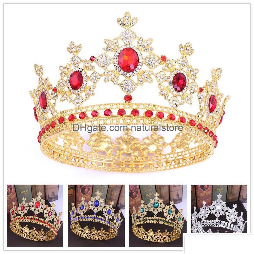 Tiaras 5 Colors Crystal Queen Round Crowns Baroque Royal King Rhinestone Big Headpieces Princess Wedding Jewelry Gifts Drop Delivery Dhoqw
Tiaras 5 Colors Crystal Queen Round Crowns Baroque Royal King Rhinestone Big Headpieces Princess Wedding Jewelry Gifts Drop Delivery Dhoqw