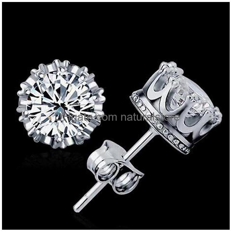 Stud New Crown Wedding Earring 925 Sterling Sier Simated Diamonds Engagement Beautif Jewelry Crystal Ear Rings Drop Delivery Earrings Dhn51
Stud New Crown Wedding Earring 925 Sterling Sier Simated Diamonds Engagement Beautif Jewelry Crystal Ear Rings Drop Delivery Earrings Dhn51
