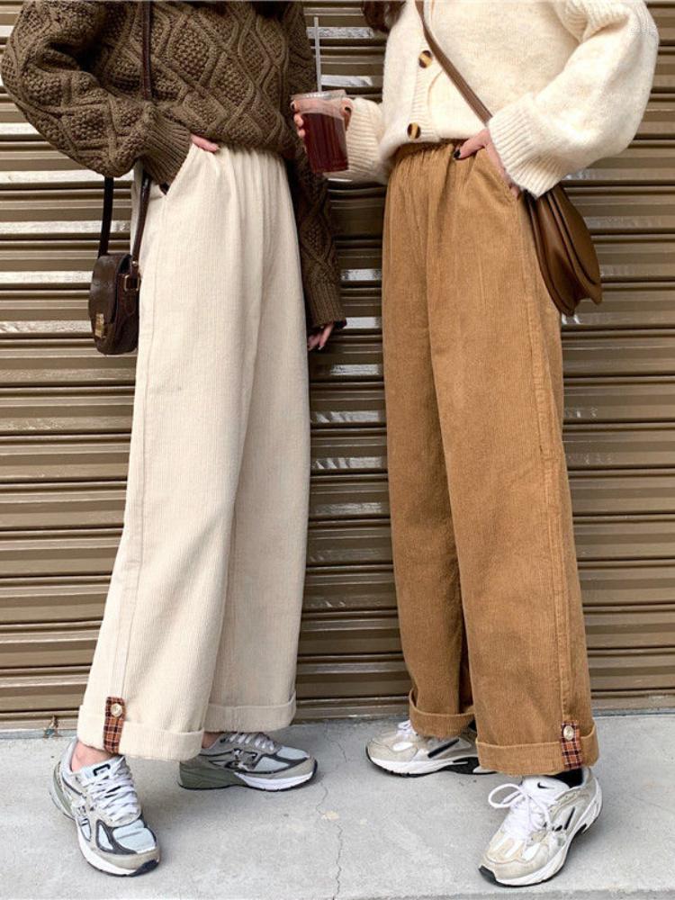 Women' Pants Brown Corduroy Wide Leg Women Korean Fashion Beige Trousers For Female Oversize High Waist Spring 2022 Loose, Coffee
Women' Pants Brown Corduroy Wide Leg Women Korean Fashion Beige Trousers For Female Oversize High Waist Spring 2022 Loose, Coffee