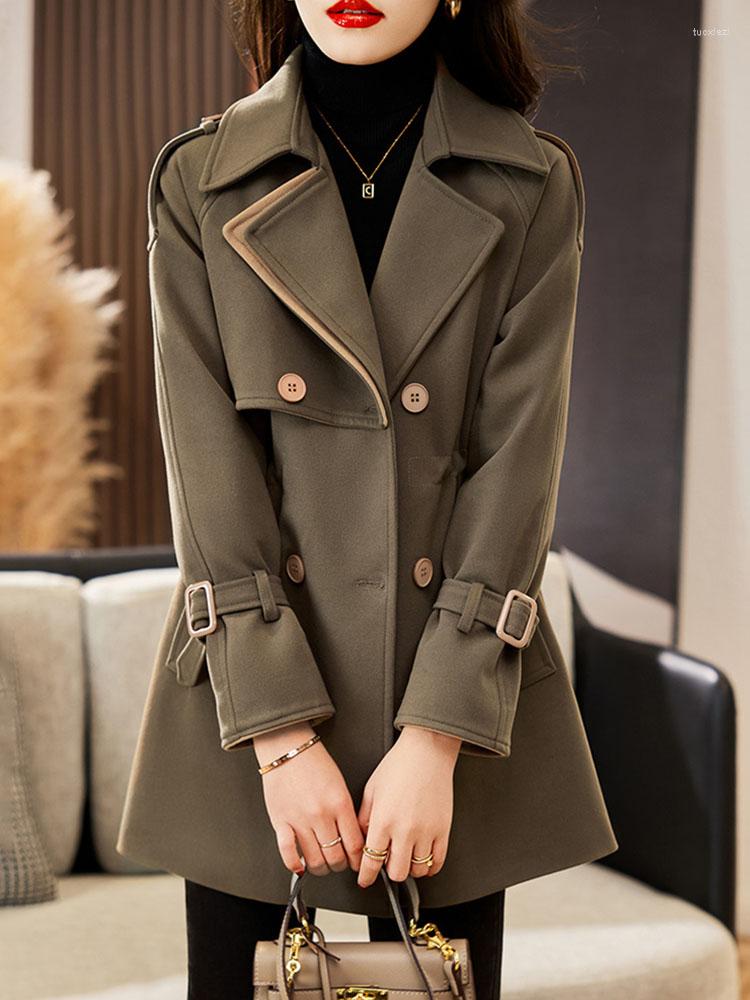 Women's Trench Coats 2022 Thicken Women's Coat Autumn Winter Double-breasted Windbreaker Lady Casual Outerwear Drawstring Slim Short, Black
Women's Trench Coats 2022 Thicken Women's Coat Autumn Winter Double-breasted Windbreaker Lady Casual Outerwear Drawstring Slim Short, Black