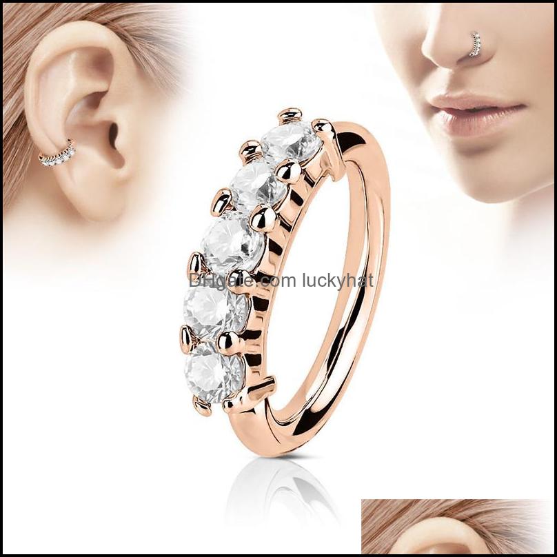 Nose Rings Studs 1Pc Body Jewelry Crystal Tragus Ring Ear Hoop Cartilage Medical Stainless Steel Piercing Bone Nail Dhs Drop Delive Otnwh
Nose Rings Studs 1Pc Body Jewelry Crystal Tragus Ring Ear Hoop Cartilage Medical Stainless Steel Piercing Bone Nail Dhs Drop Delive Otnwh