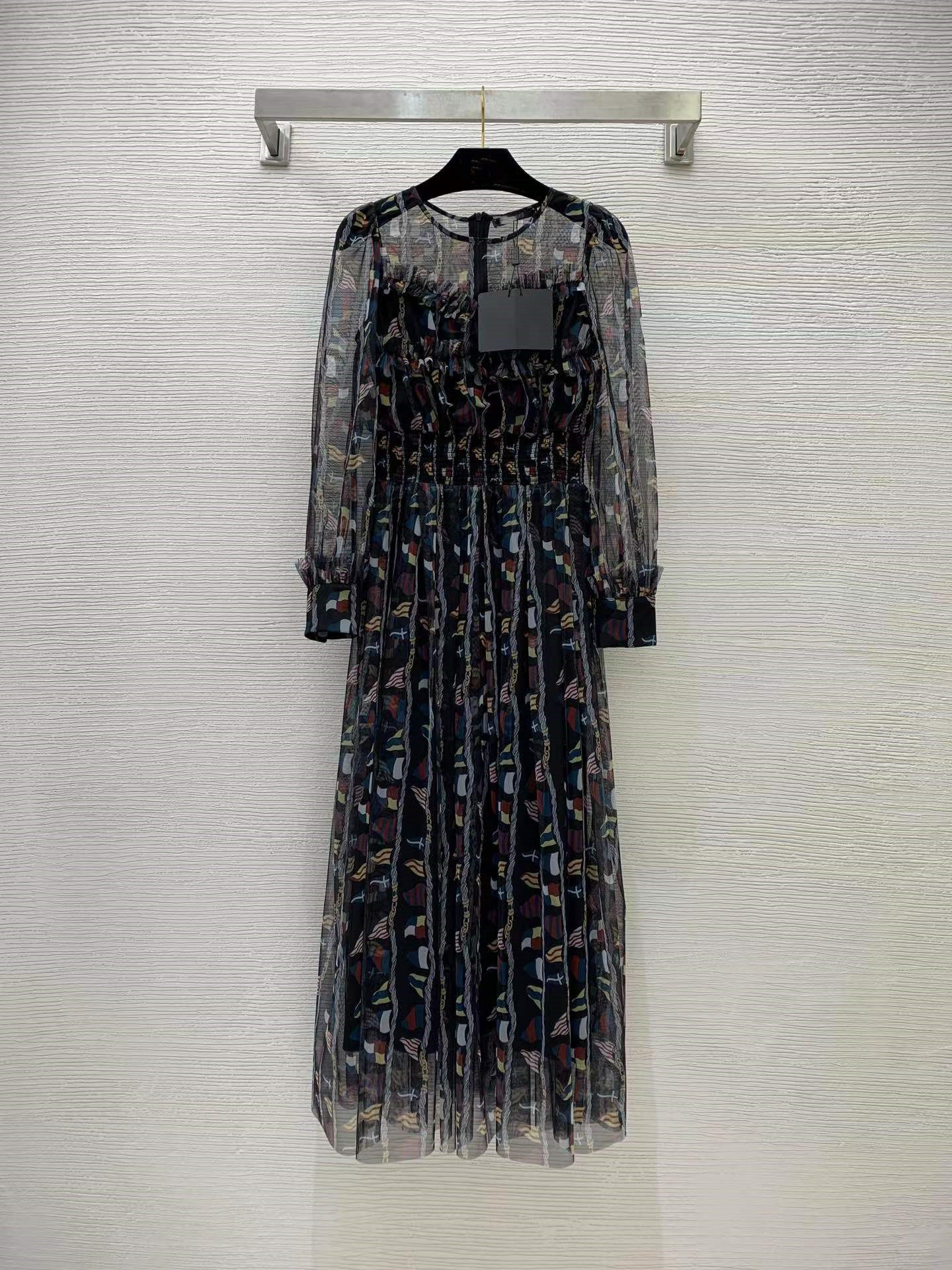 Designer Dress 2023 New Spring Summer O Neck Long Sleeve Print Fashion Milan Runway Dress Brand Same Style Dresses 1217-8, Picture color
Designer Dress 2023 New Spring Summer O Neck Long Sleeve Print Fashion Milan Runway Dress Brand Same Style Dresses 1217-8, Picture color