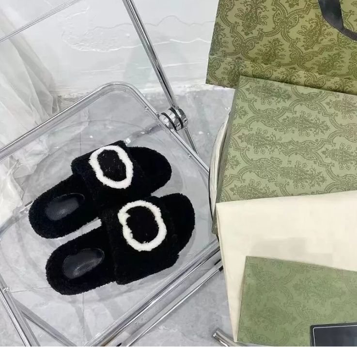 Designer Luxury Ladies Flat Slippers Premium Wool Ladies Classic Sandals Plush Green White Casual Wearproof Sandal Fashion Warm Women's Slipper Sizes 34-40, With logo-1
Designer Luxury Ladies Flat Slippers Premium Wool Ladies Classic Sandals Plush Green White Casual Wearproof Sandal Fashion Warm Women's Slipper Sizes 34-40, With logo-1