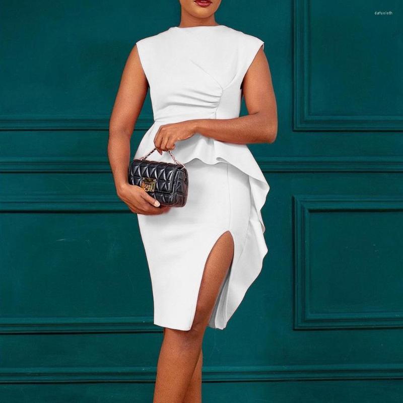 Casual Dresses Office Ladies For Women 2022 Solid Round Neck Sleeveless High Waisted Split Knee Length Elegant Business Work Dress, Yellow dress
Casual Dresses Office Ladies For Women 2022 Solid Round Neck Sleeveless High Waisted Split Knee Length Elegant Business Work Dress, Yellow dress