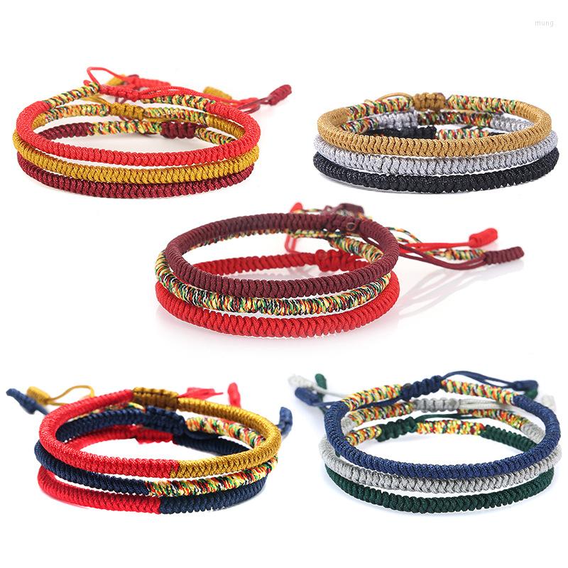 Link Bracelets 22 Colors Tibetan Buddhist Love Lucky Charm & Bangles For Women Men Handmade Knots Rope Budda Bracelet
Link Bracelets 22 Colors Tibetan Buddhist Love Lucky Charm & Bangles For Women Men Handmade Knots Rope Budda Bracelet