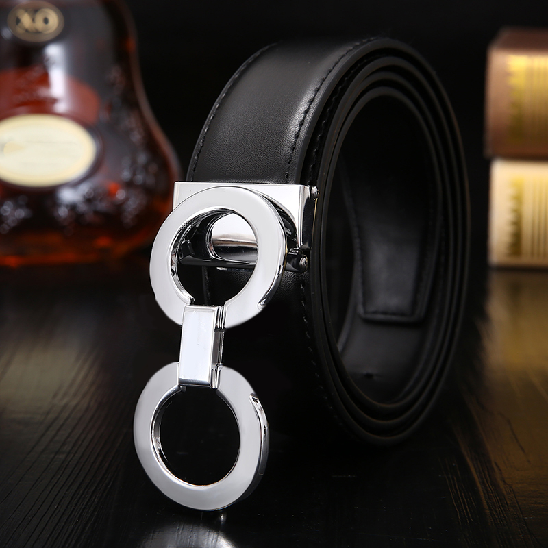 

Classic mens designer belt cintura uomo reversible adjustable smooth buckle leather belts for women designer luxury ceinture fashion ornament, Free box