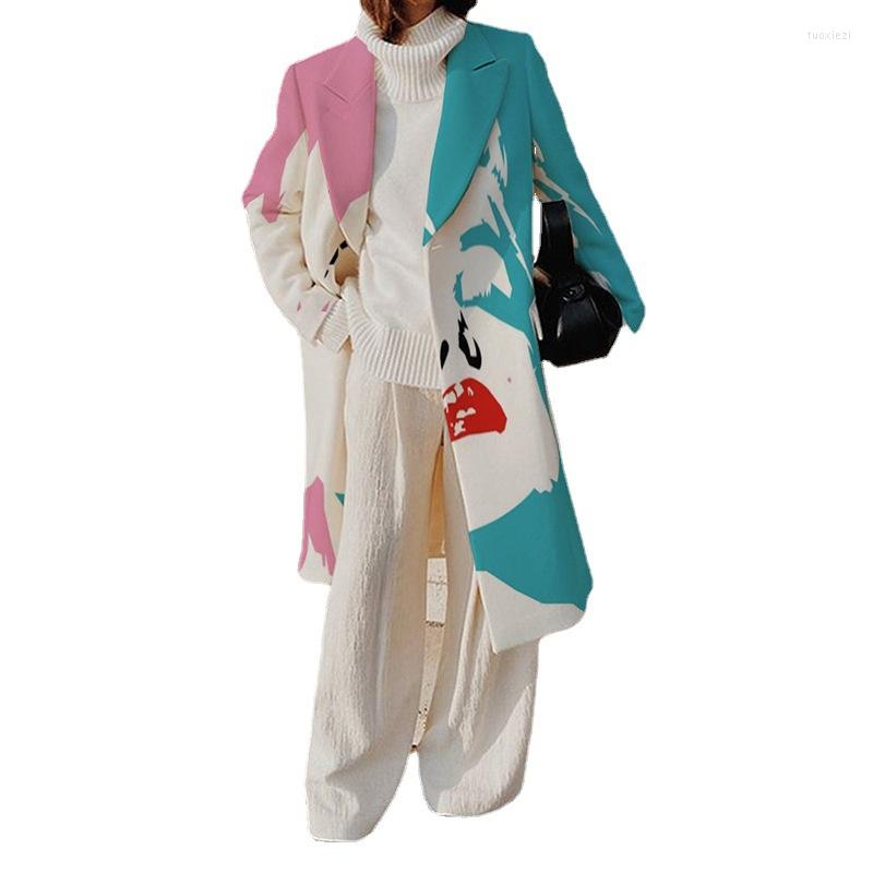 Women' Trench Coats Autumn Long Coat Women' Printed Windbreaker Fashion Streetwear Women Clothing Elegant Female Manteau, Picture shown
Women' Trench Coats Autumn Long Coat Women' Printed Windbreaker Fashion Streetwear Women Clothing Elegant Female Manteau, Picture shown