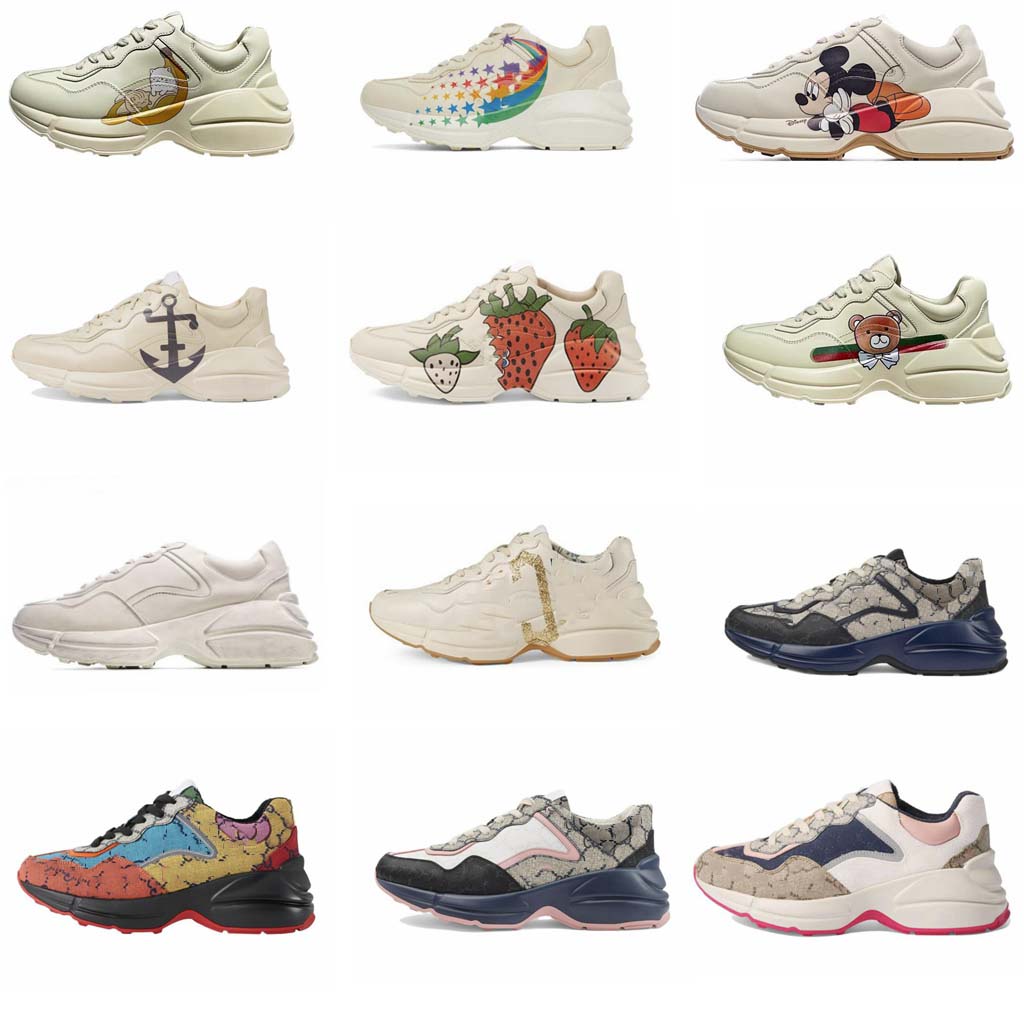 Casual Shoes Designer Rhyton Sneaker Women Shoe Trainer Strawberry Wave Mouth Tiger Web Print Vintage Variety Of Styles Man Woman
Casual Shoes Designer Rhyton Sneaker Women Shoe Trainer Strawberry Wave Mouth Tiger Web Print Vintage Variety Of Styles Man Woman