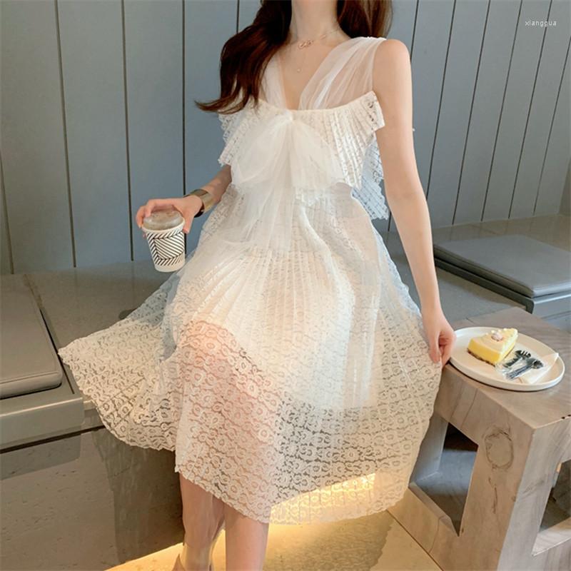 Casual Dresses Women Summer Fashion Mesh Dress Backless Sexy V Neck Oganza White Chic Party Sleeveless Retro A Line Holiday Fairy
Casual Dresses Women Summer Fashion Mesh Dress Backless Sexy V Neck Oganza White Chic Party Sleeveless Retro A Line Holiday Fairy