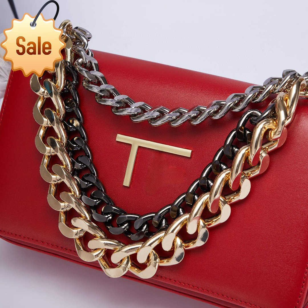 Luxury Designer Single Shoulder Bags 2023 New Women's Fashion Tf Texture Leather Three Color Chain Shoulders Crossbody Bag Gift Box Packaging Factory Direct Sales, Red plain
Luxury Designer Single Shoulder Bags 2023 New Women's Fashion Tf Texture Leather Three Color Chain Shoulders Crossbody Bag Gift Box Packaging Factory Direct Sales, Red plain