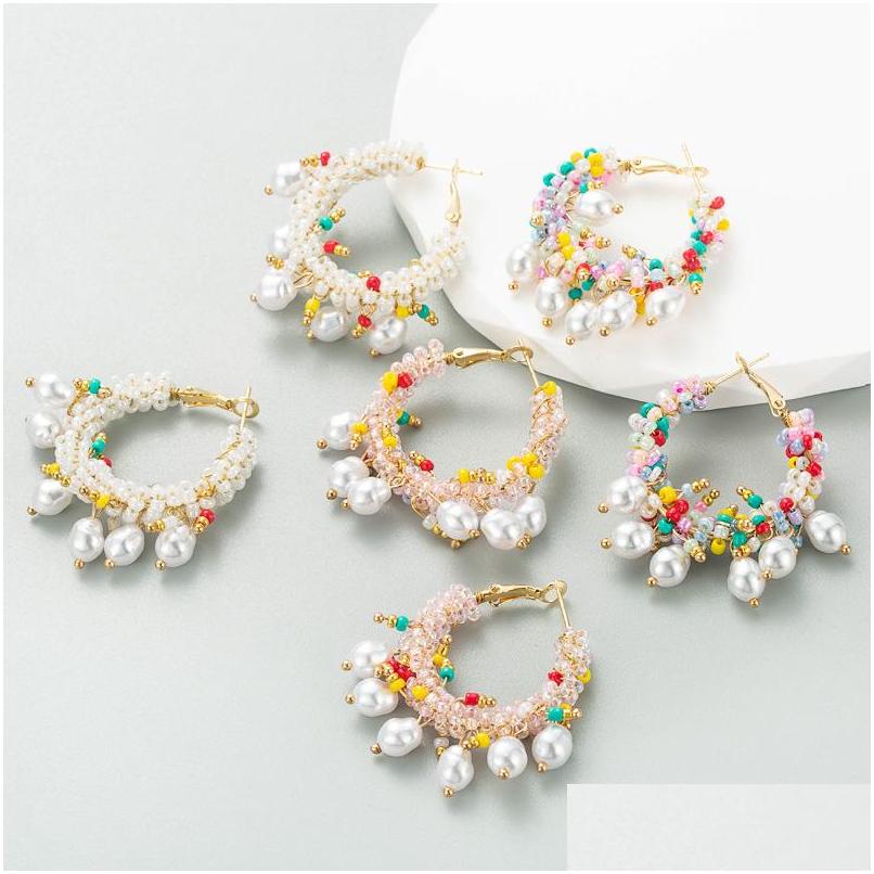 Hoop Huggie Bohemian Fashion Geometric Rice Beads Earrings Faux Pearl Colorf Beaded Drop Delivery Jewelry Dhpfa
Hoop Huggie Bohemian Fashion Geometric Rice Beads Earrings Faux Pearl Colorf Beaded Drop Delivery Jewelry Dhpfa
