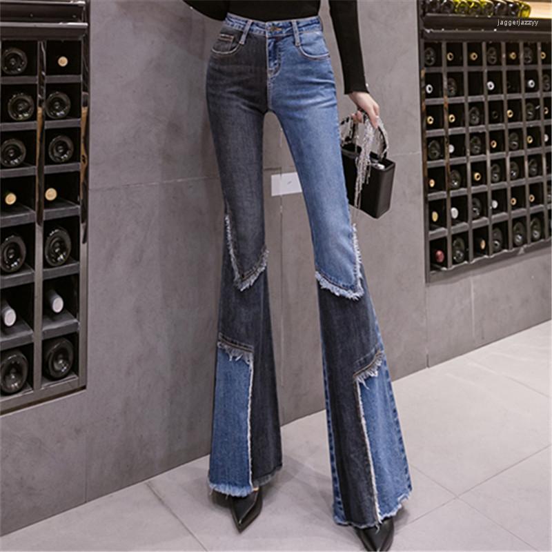 Women's Jeans 2022 Winter Femme Denim Vintage Burrs Patchwork Bell-Bottom Pants Women High Waist Fashion Worn Out Hole Long G856, Blue
Women's Jeans 2022 Winter Femme Denim Vintage Burrs Patchwork Bell-Bottom Pants Women High Waist Fashion Worn Out Hole Long G856, Blue