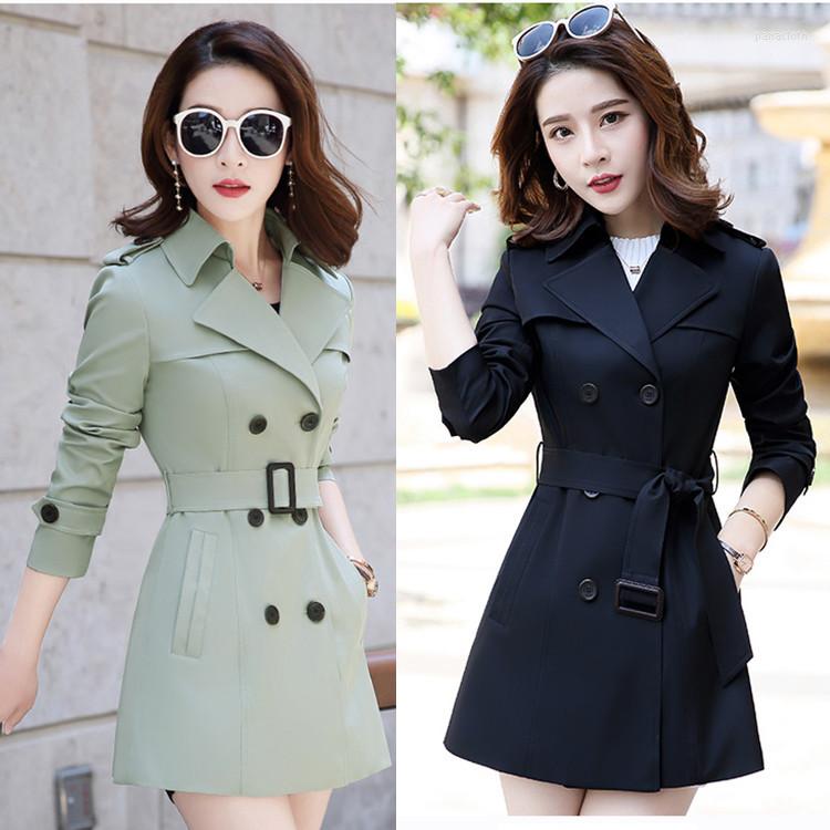 Women's Trench Coats Spring And Autumn Women's Coat Cross-border Double-breasted Korean Style, Black
Women's Trench Coats Spring And Autumn Women's Coat Cross-border Double-breasted Korean Style, Black