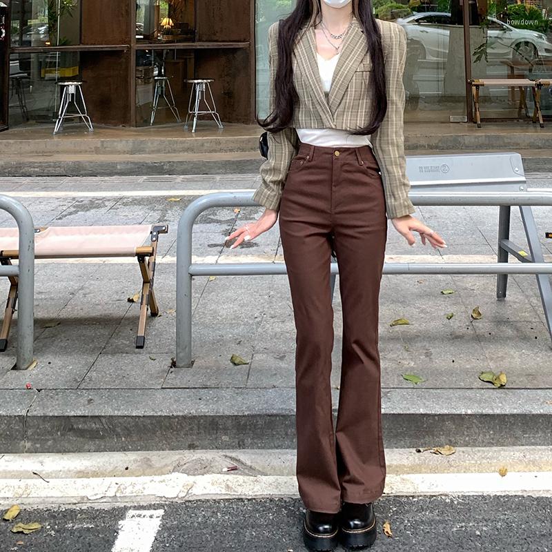 Women' Jeans Korean Version Vintage Women' Flaredd Streetwear High Waist Straight Denim Pants Baggy Fashion Girl Mom Cowboy Trouser, Brown
Women' Jeans Korean Version Vintage Women' Flaredd Streetwear High Waist Straight Denim Pants Baggy Fashion Girl Mom Cowboy Trouser, Brown