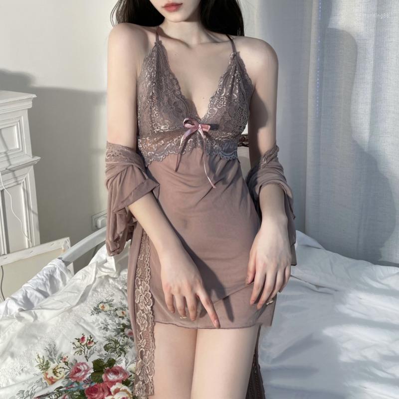 Bras Sets Sexy Pajamas Women's Summer Autumn Thin Yarn 2022 Ice Lace Suspender Perspective Nightdress Net Red Home 3-piece Set XXSO, Black
Bras Sets Sexy Pajamas Women's Summer Autumn Thin Yarn 2022 Ice Lace Suspender Perspective Nightdress Net Red Home 3-piece Set XXSO, Black