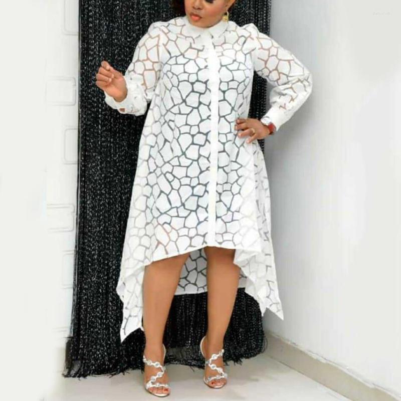 Casual Dresses African Office Ladies White Black Turn Down Collar Full Sleeve Pullovers Asymmetric Loose Elegant Business Work Dress OL, White dress
Casual Dresses African Office Ladies White Black Turn Down Collar Full Sleeve Pullovers Asymmetric Loose Elegant Business Work Dress OL, White dress