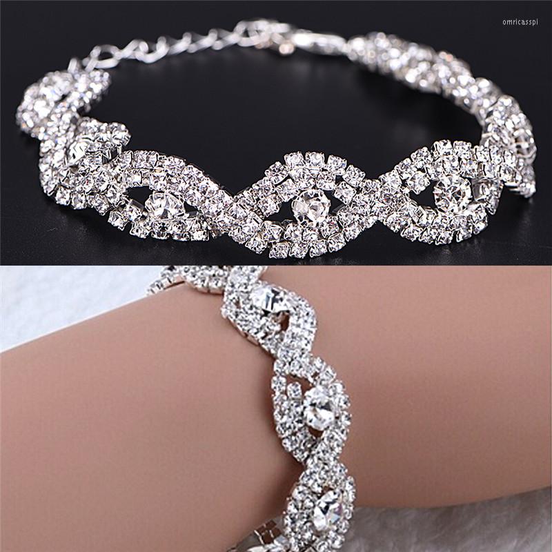 Link Bracelets Classic Elegant Deluxe Austrian Crystal Bracelet Women Infinity Rhinestone Bangle Gift
Link Bracelets Classic Elegant Deluxe Austrian Crystal Bracelet Women Infinity Rhinestone Bangle Gift