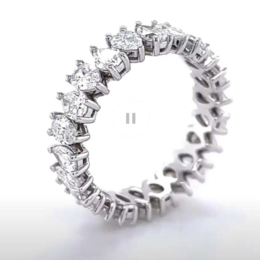 Choucong Brand Wedding Rings Simple Fashion Jewelry 925 Sterling Silver Water Drop 5A Cubic Zircon CZ Diamond Gemstones Promise Women Engagement Band 