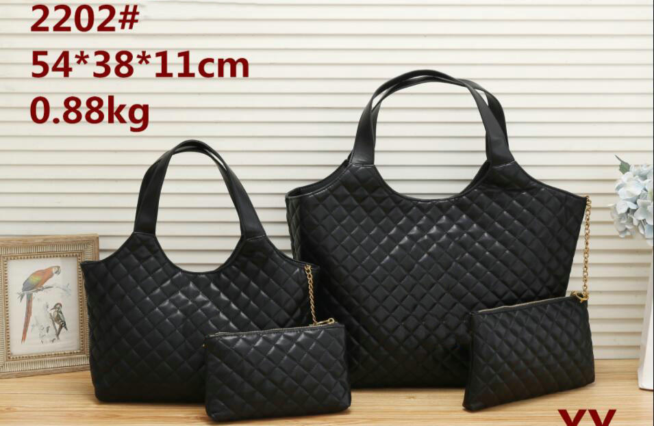 Women 2pcs/set Shoulder Bags Designer Diamond Tote Handbag Leather Simple And Generous Messenger Totes Shopping Bag Wallet, Black 41x27x10cm
Women 2pcs/set Shoulder Bags Designer Diamond Tote Handbag Leather Simple And Generous Messenger Totes Shopping Bag Wallet, Black 41x27x10cm