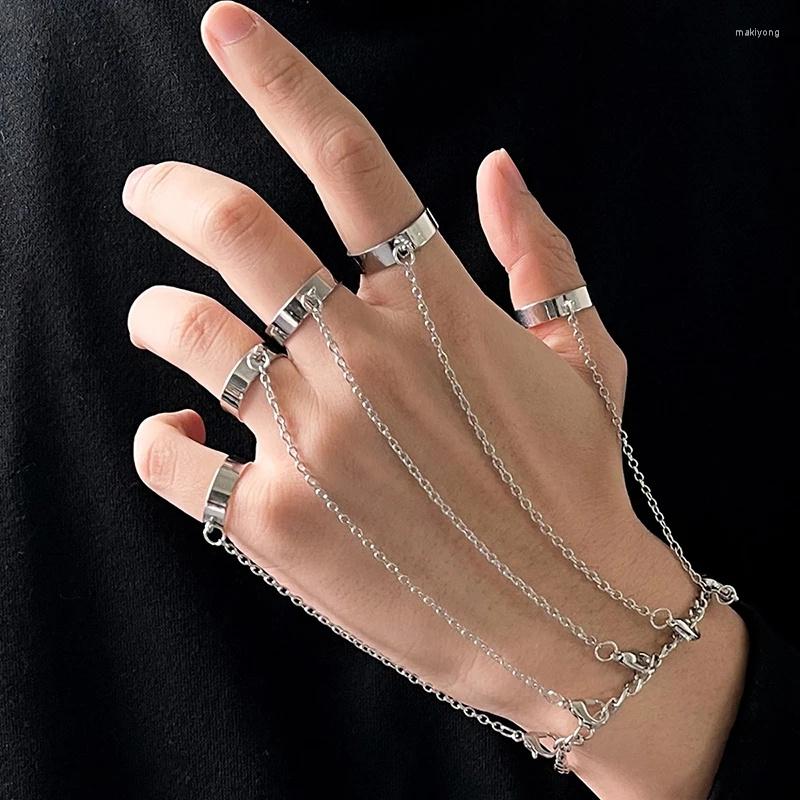 Link Bracelets Fashion Metal Bracelet Men Women Hip Hop Punk Geometric Charm Ring Set Emo Couple Jewelry Gift
Link Bracelets Fashion Metal Bracelet Men Women Hip Hop Punk Geometric Charm Ring Set Emo Couple Jewelry Gift