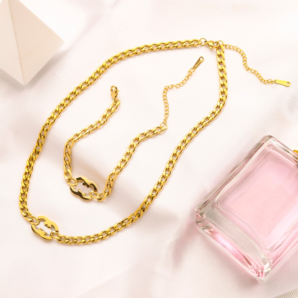 18k Gold Plated Pendant Necklaces Luxury Brand Designers Stainless Steel Circle Geometry Fashion Womens Love Necklaces Wedding Party Jewellery Gift
18k Gold Plated Pendant Necklaces Luxury Brand Designers Stainless Steel Circle Geometry Fashion Womens Love Necklaces Wedding Party Jewellery Gift