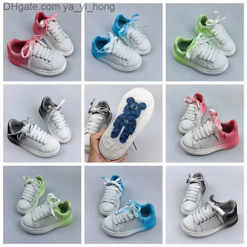 Newest Youth Kids Shoes Gradual change White Red Black Blue Single Strap outsized Sneaker Rubber Sole Soft Calfskin Leather Lace-up Trainers yayihong, #1
Newest Youth Kids Shoes Gradual change White Red Black Blue Single Strap outsized Sneaker Rubber Sole Soft Calfskin Leather Lace-up Trainers yayihong, #1