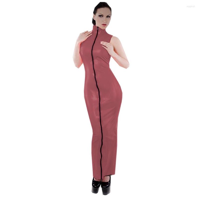 Casual Dresses Women Sleeveless PU Leather Dress Sexy Matte Long Plus Size Maxi Ankle Length Vestidos Punk Gothic, Red
Casual Dresses Women Sleeveless PU Leather Dress Sexy Matte Long Plus Size Maxi Ankle Length Vestidos Punk Gothic, Red