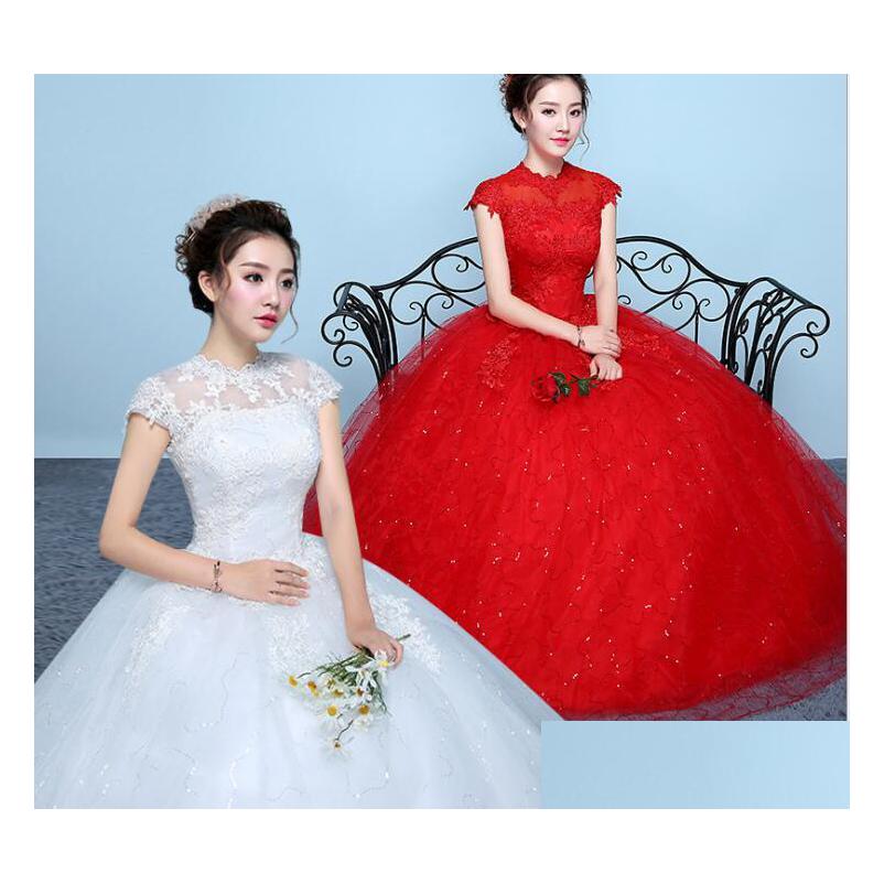 In Stock Wedding Dresses White New Style Lace Dress Korean Simple Appliques Chinese Halter Gown Princess Bridal Made China Drop Deli Dhl1O
In Stock Wedding Dresses White New Style Lace Dress Korean Simple Appliques Chinese Halter Gown Princess Bridal Made China Drop Deli Dhl1O