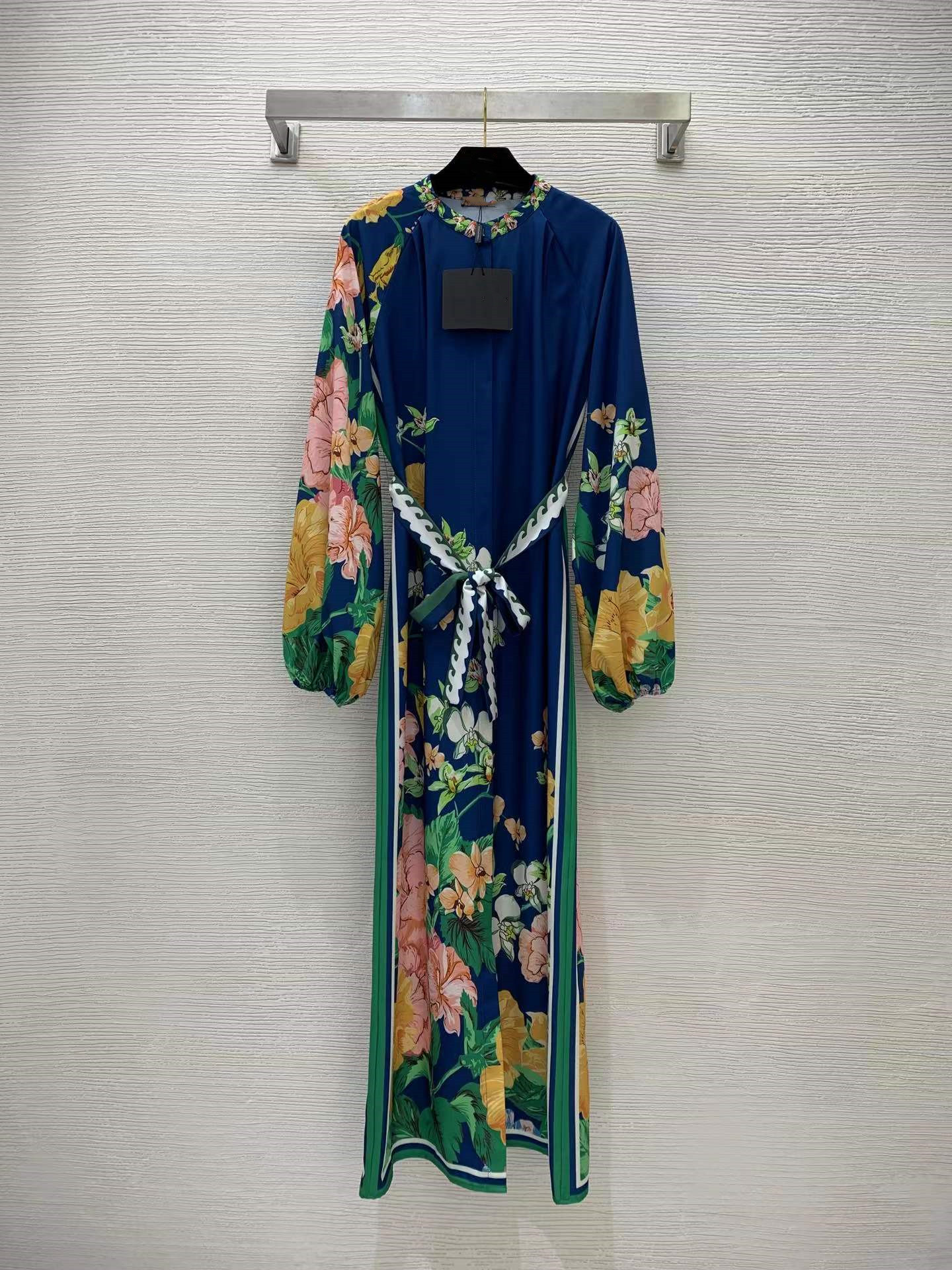 Designer Dress 2023 New Spring Summer O Neck Long Sleeve Print Fashion Milan Runway Dress Brand Same Style Dresses 1217-7, Picture color
Designer Dress 2023 New Spring Summer O Neck Long Sleeve Print Fashion Milan Runway Dress Brand Same Style Dresses 1217-7, Picture color