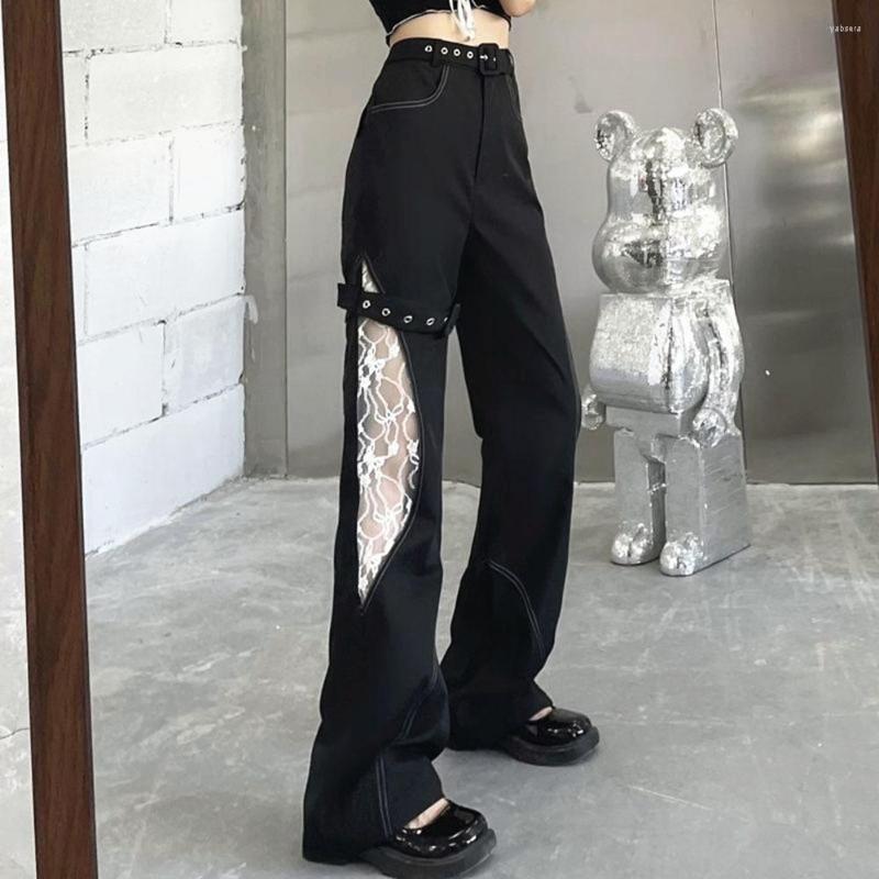 Women' Pants Black Gothic Hollow Out Belt Sexy High Waist Wide Leg Loose Trendy Punk Dark Academia Trousers Hip Hop Harajuku Britches
Women' Pants Black Gothic Hollow Out Belt Sexy High Waist Wide Leg Loose Trendy Punk Dark Academia Trousers Hip Hop Harajuku Britches