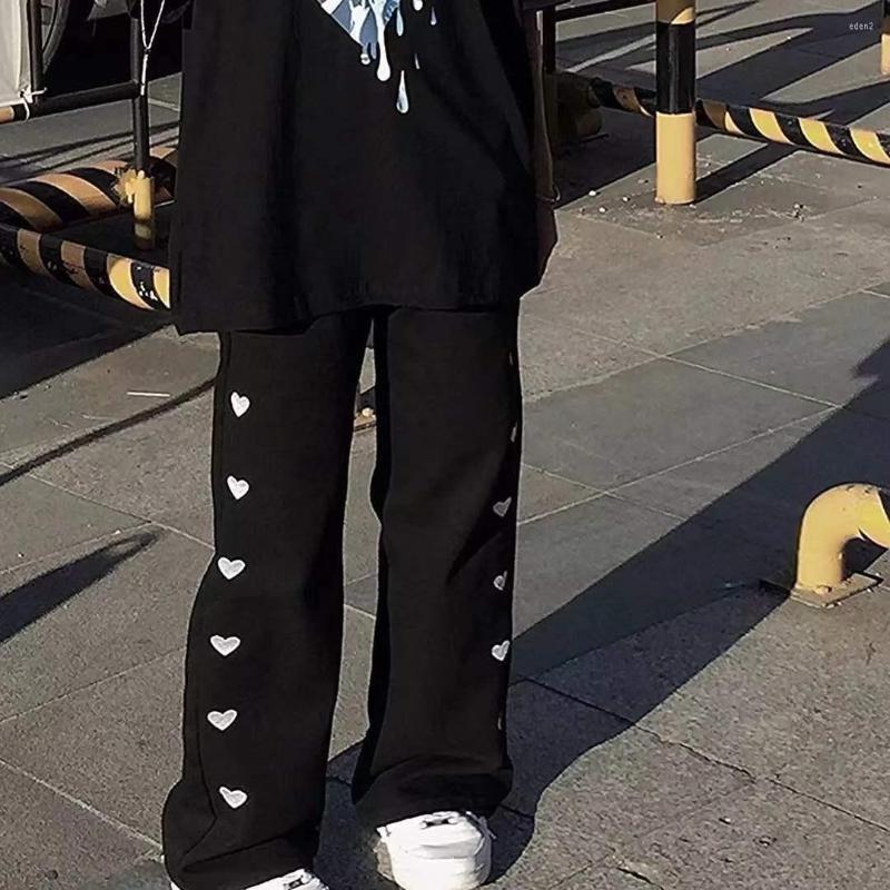 Women' Pants Wide Leg Pant Women Black High Waist Long Harajuku Fashion Baggy Vintage Sweatpants Trousers For Streetwear, Black2
Women' Pants Wide Leg Pant Women Black High Waist Long Harajuku Fashion Baggy Vintage Sweatpants Trousers For Streetwear, Black2