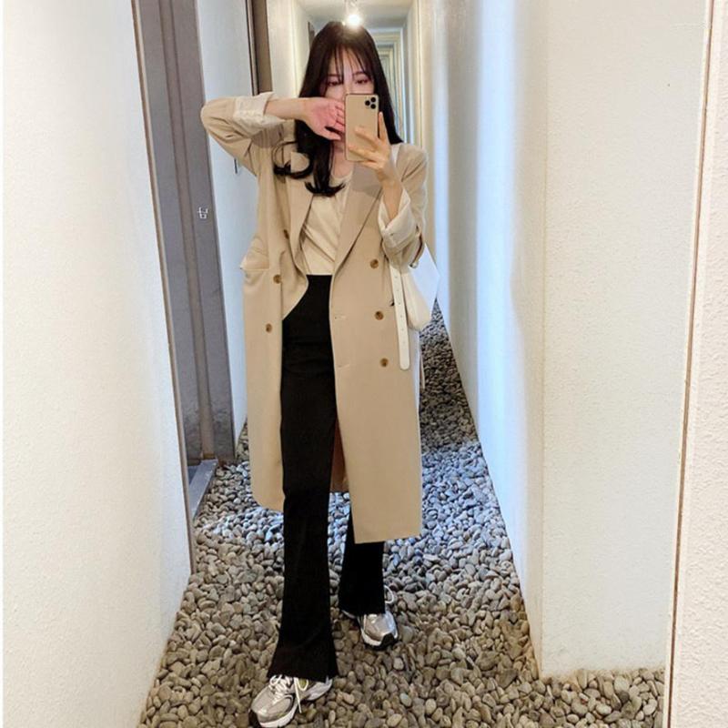 Women's Trench Coats 2022 Autumn Suit Coat Medium Long Straight Tube Lace Up Thin Collar Double Breasted Knee, Beige
Women's Trench Coats 2022 Autumn Suit Coat Medium Long Straight Tube Lace Up Thin Collar Double Breasted Knee, Beige