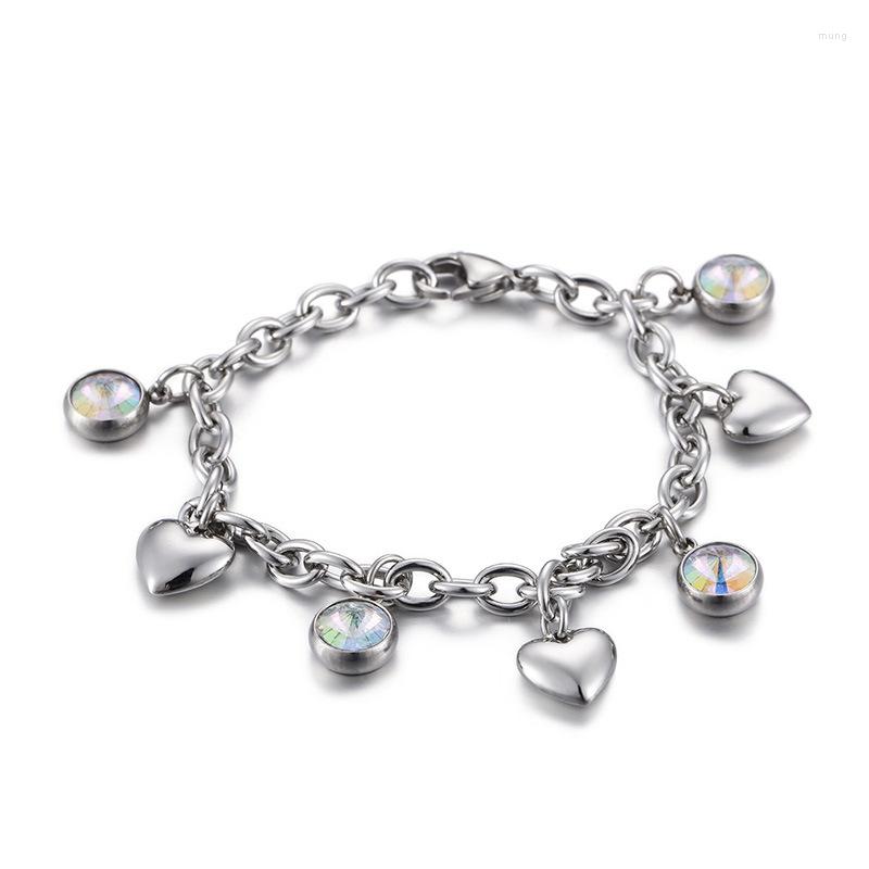Link Bracelets Heart-shaped Ladies Bracelet Fashion Korean Version Of The Titanium Steel Jewelry
Link Bracelets Heart-shaped Ladies Bracelet Fashion Korean Version Of The Titanium Steel Jewelry
