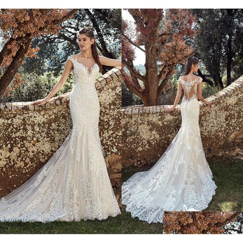 Mermaid Wedding Dresses Eddy K Western Country Garden Bohemian Bridal Gowns Lace Appliques Sweep Train Boho Dress Drop Delivery Party Dhwpa, Ivory
Mermaid Wedding Dresses Eddy K Western Country Garden Bohemian Bridal Gowns Lace Appliques Sweep Train Boho Dress Drop Delivery Party Dhwpa, Ivory
