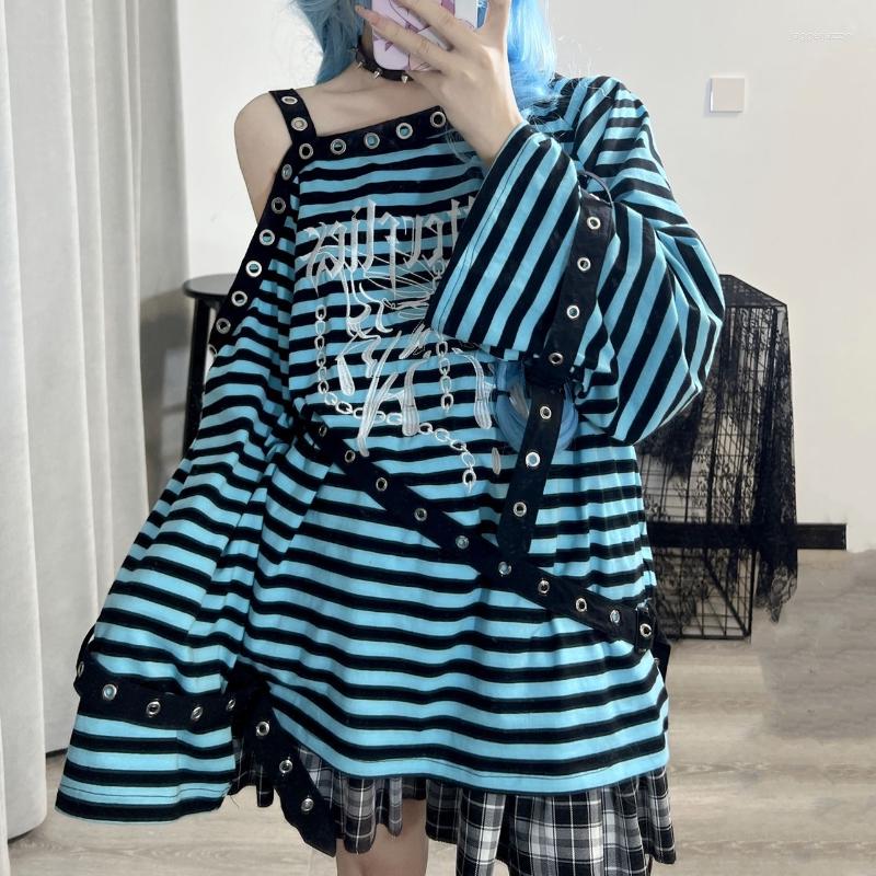 Women' T Shirts Y2k Punk Off Shoulder Print Contrast Stripe Shirt Harajuku Graphic Tee Vintage Hoodies Ropa Mujer Aesthetic Grunge Clothes, Photo
Women' T Shirts Y2k Punk Off Shoulder Print Contrast Stripe Shirt Harajuku Graphic Tee Vintage Hoodies Ropa Mujer Aesthetic Grunge Clothes, Photo