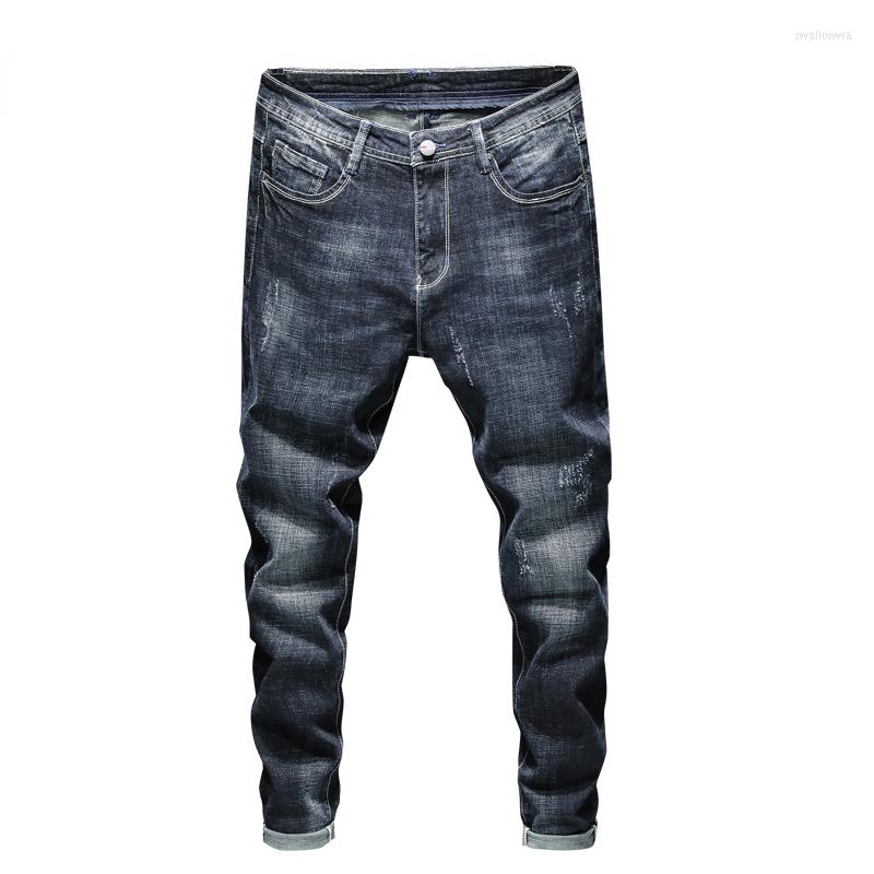 Men's Jeans Dark Blue Men Slim Fit Stretch Spring And Autumn Casual Man Denim Pants Long Trousers Trendy Men's Clothes Brand
Men's Jeans Dark Blue Men Slim Fit Stretch Spring And Autumn Casual Man Denim Pants Long Trousers Trendy Men's Clothes Brand
