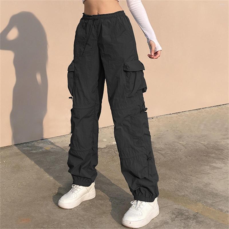 Women' Pants Multi Pocket Low Waist Drawstring High Waisted Cargo Women Women' Loose Plus Size Pantalone, Black
Women' Pants Multi Pocket Low Waist Drawstring High Waisted Cargo Women Women' Loose Plus Size Pantalone, Black