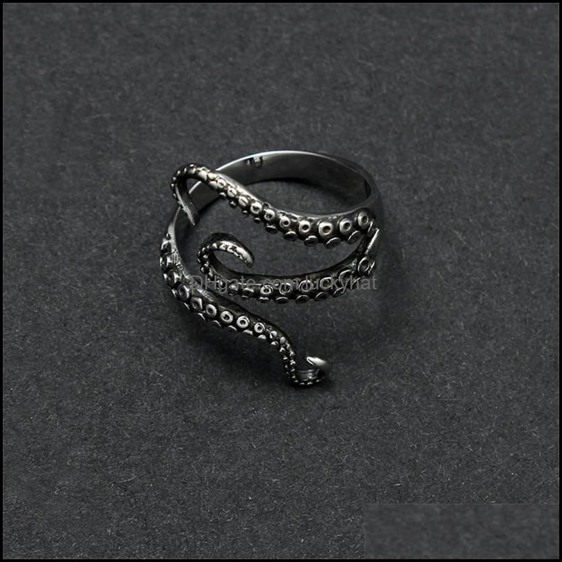 Band Rings Dhs Cool Top Quality Gothic Deep Sea Squid Octopus Finger Metal Titanium Fashion Jewelry Opened Adjustable Sizes For Wome Otlzd
Band Rings Dhs Cool Top Quality Gothic Deep Sea Squid Octopus Finger Metal Titanium Fashion Jewelry Opened Adjustable Sizes For Wome Otlzd