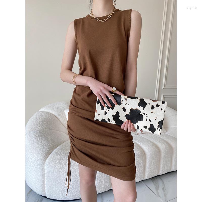 Casual Dresses HXJJP Rope Design Slim Vest Dress Spring/summer 2022 Sleeveless Solid Color Ice Silk SN0323, White
Casual Dresses HXJJP Rope Design Slim Vest Dress Spring/summer 2022 Sleeveless Solid Color Ice Silk SN0323, White