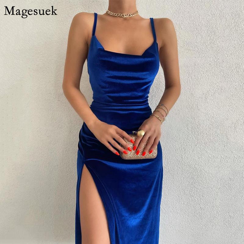 Casual Dresses Fashion Sexy Club Sling Velvet Dress Female Slim Summer Woman Midi-Calf Split Spaghetti Strap Blue Elegant 20498, Burgundy
Casual Dresses Fashion Sexy Club Sling Velvet Dress Female Slim Summer Woman Midi-Calf Split Spaghetti Strap Blue Elegant 20498, Burgundy