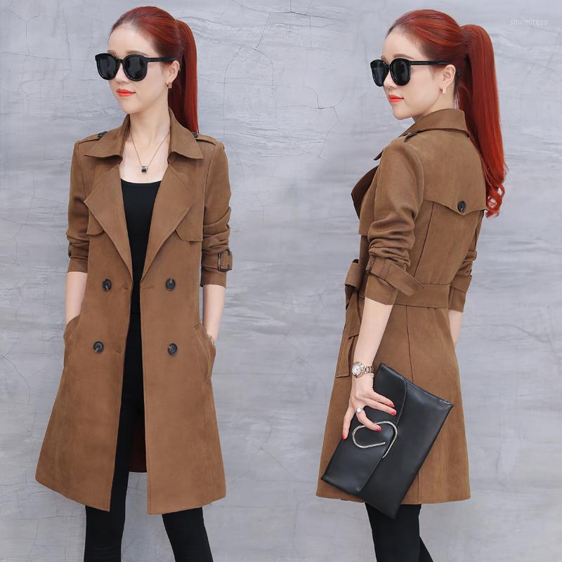Women' Trench Coats 2022 Spring Korean Version Of And Autumn Girls Windbreaker Long Sections Wild Coat Ms. Slim Thin Tide, Gray
Women' Trench Coats 2022 Spring Korean Version Of And Autumn Girls Windbreaker Long Sections Wild Coat Ms. Slim Thin Tide, Gray